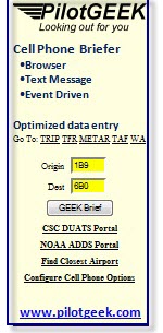 PilotGEEK- Flight critical information, wherever and whenever you need it.